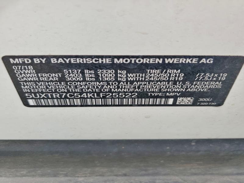 2019 BMW X3 SDRIVE30I 13