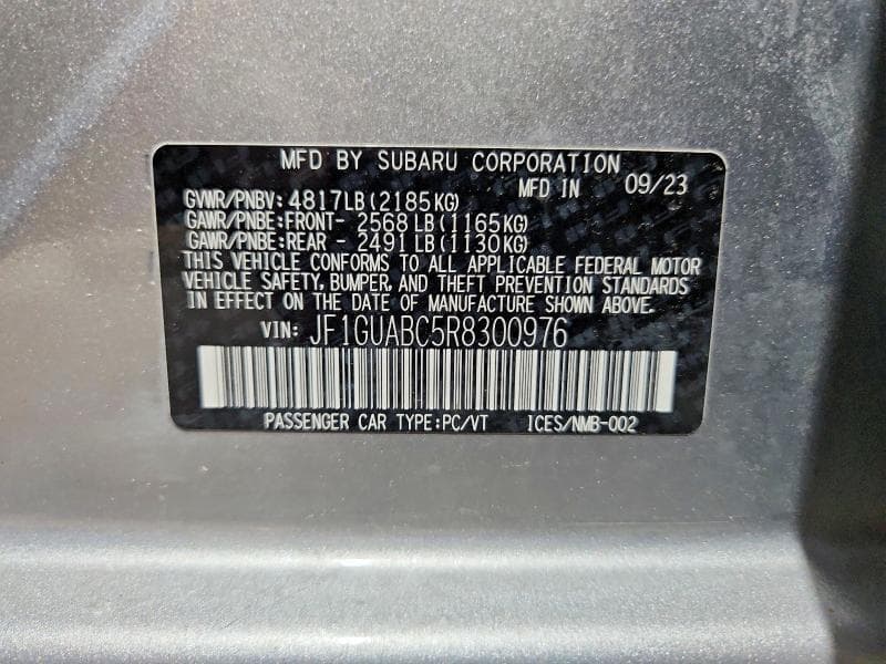 2024 SUBARU IMPREZA 12