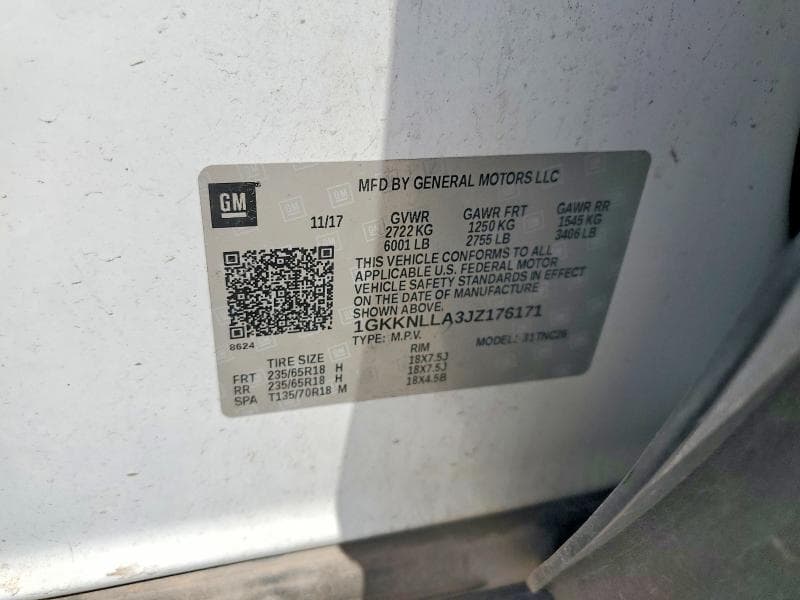 2018 GMC ACADIA SLE 13