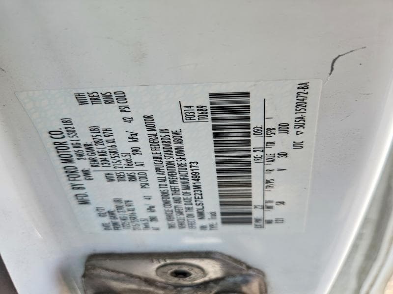 2021 FORD TRANSIT CONNECT XL DELIVERY VAN XL 14