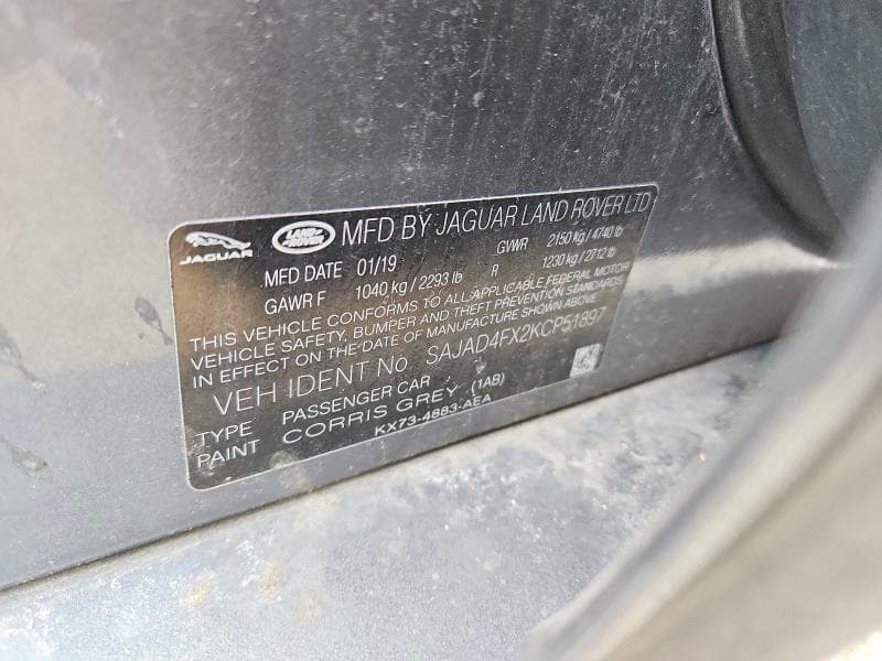 2019 JAGUAR XE PREMIUM PREMIUM 12