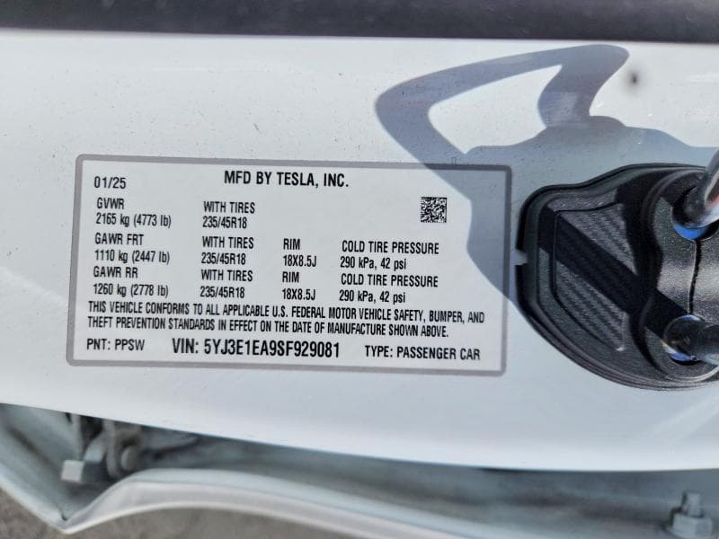 2025 TESLA MODEL 3 13