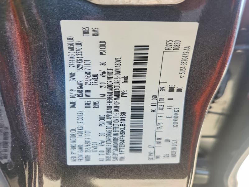 2019 FORD RANGER XL 12