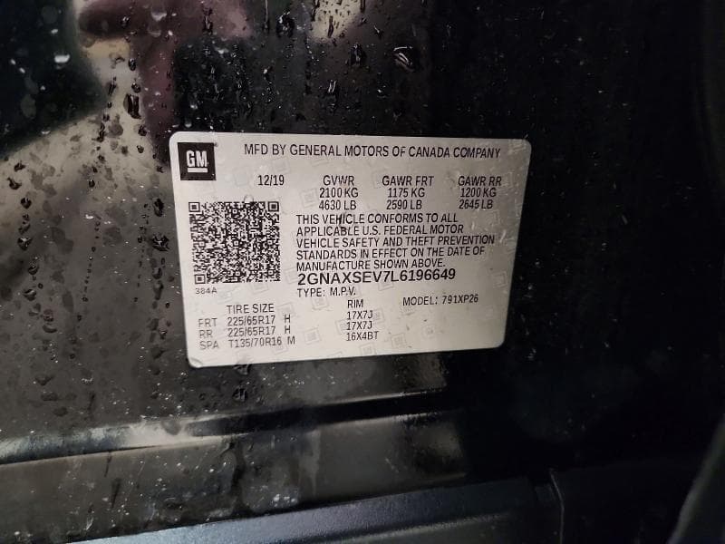 2020 CHEVROLET EQUINOX LS LS 13