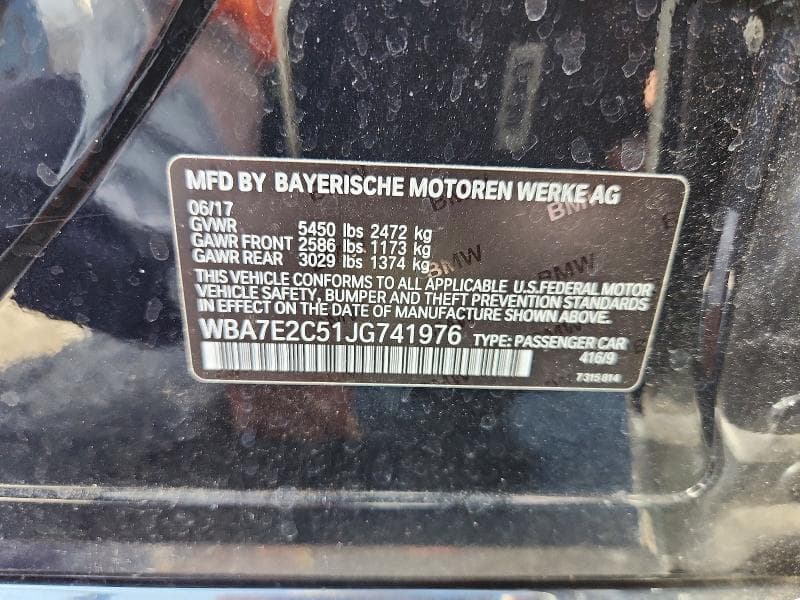 2018 BMW 740 I 13