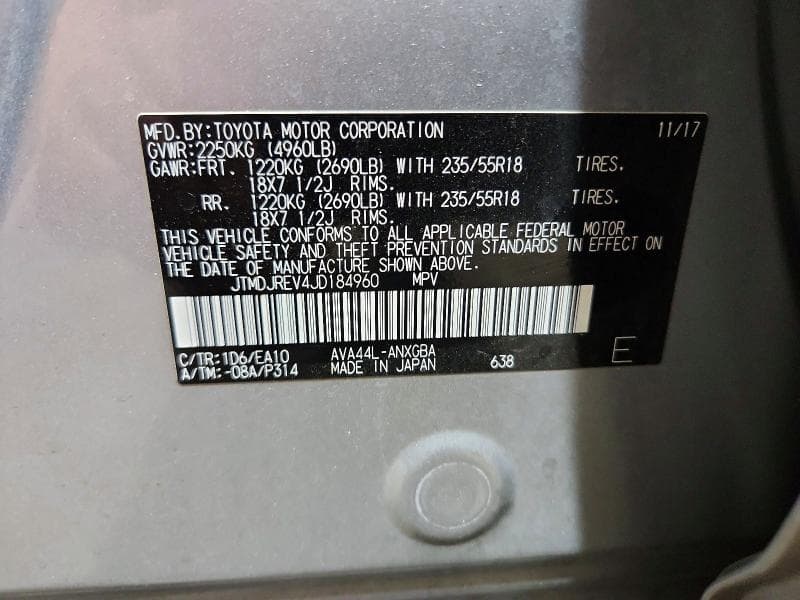 2018 TOYOTA RAV4 HV LIMITED LIMITED 13