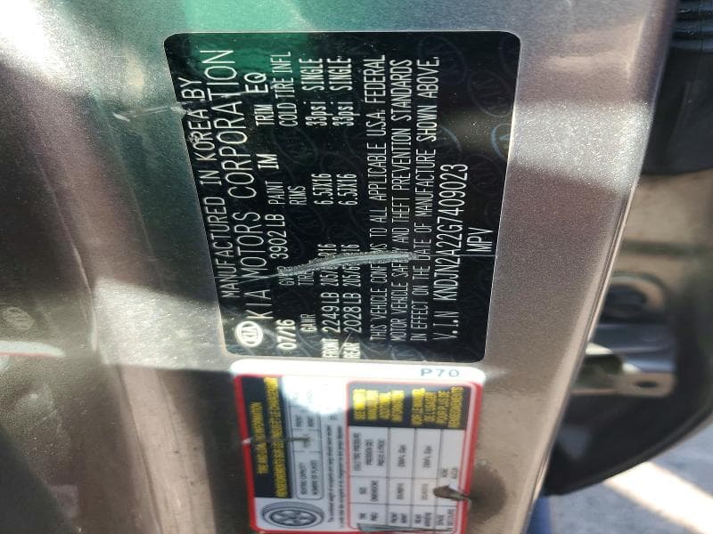 2016 KIA SOUL BASE 12