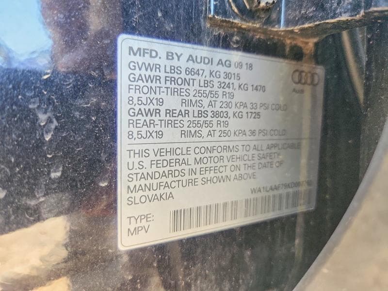 2019 AUDI Q7 PREMIUM PLUS PREMIUM PLUS 13