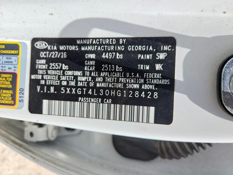 2017 KIA OPTIMA LX 12