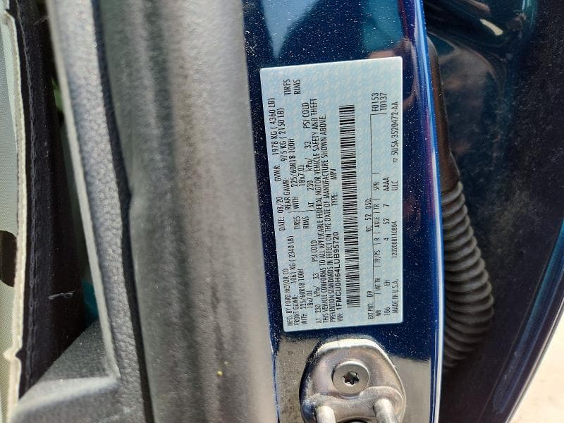 2020 FORD ESCAPE SEL 12