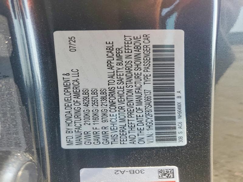 2025 HONDA ACCORD TOURING HYBRID 12