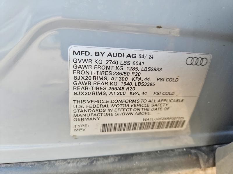 2024 AUDI Q4 E-TRON PREMIUM PLUS 12