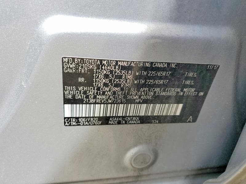 2018 TOYOTA RAV4 LE LE 14