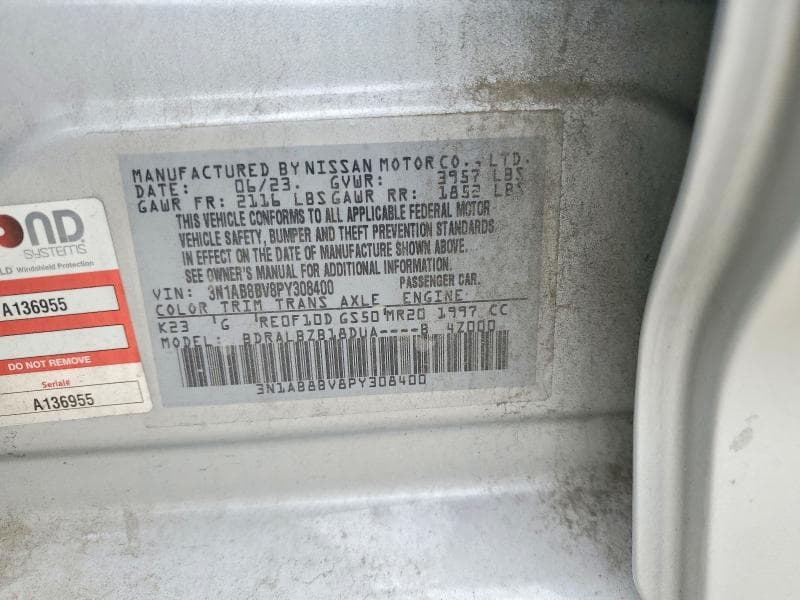 2023 NISSAN SENTRA S 12