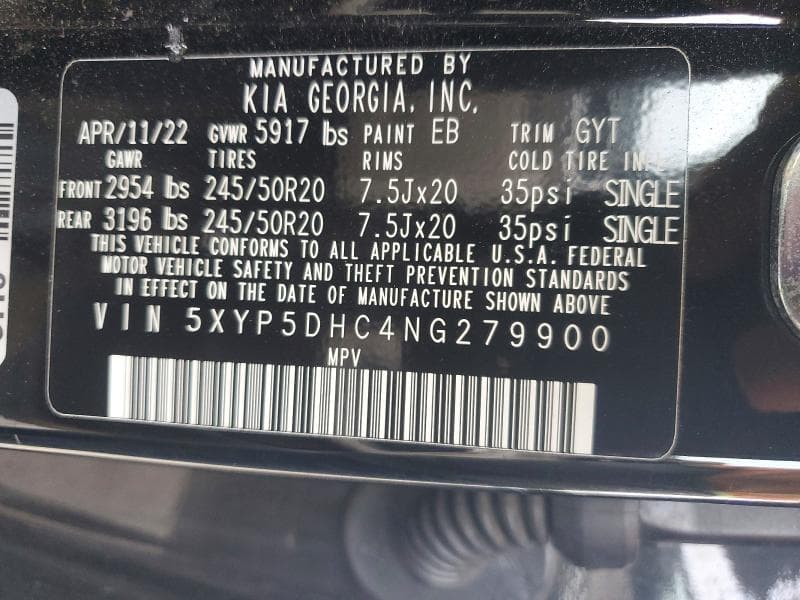 2022 KIA TELLURIDE SX 13