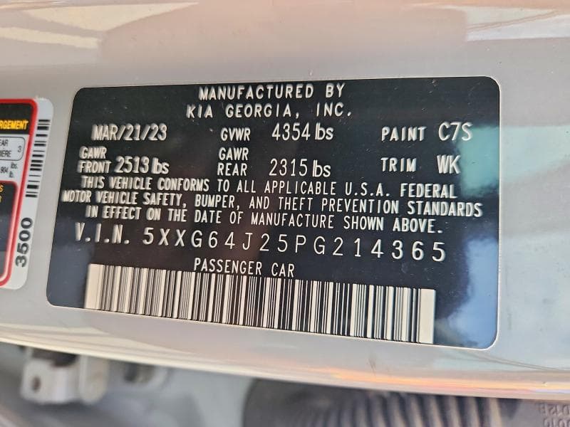 2023 KIA K5 GT LINE GT LINE 13