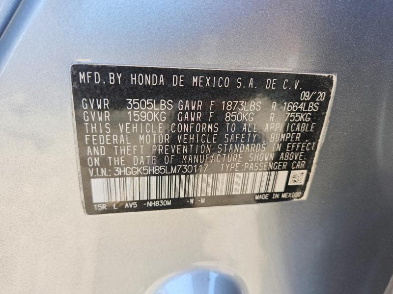 2020 HONDA FIT EX 12