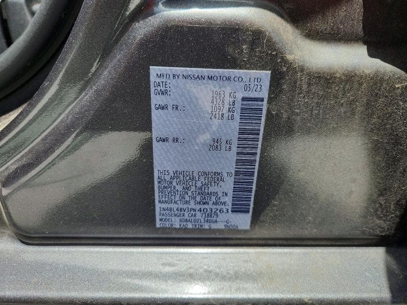 2023 NISSAN ALTIMA S 12