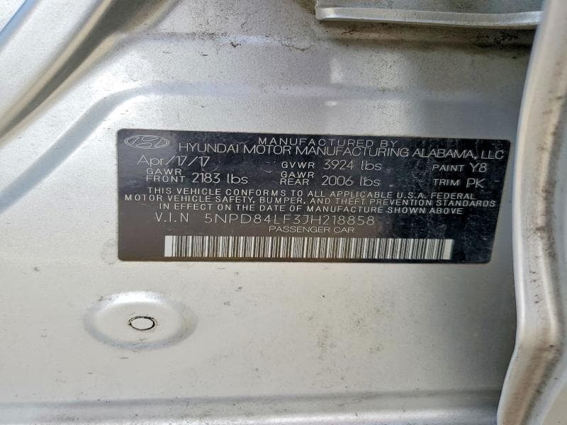 2018 HYUNDAI ELANTRA SEL 12