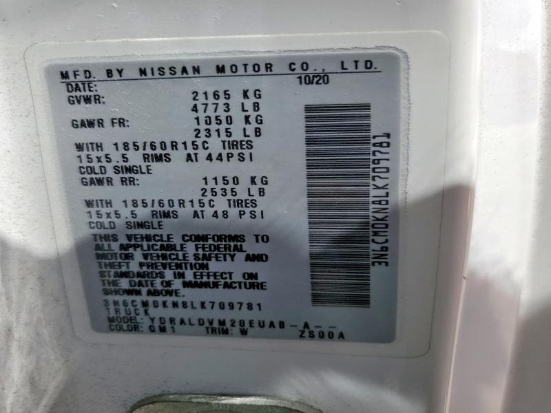 2020 NISSAN NV200 S 13