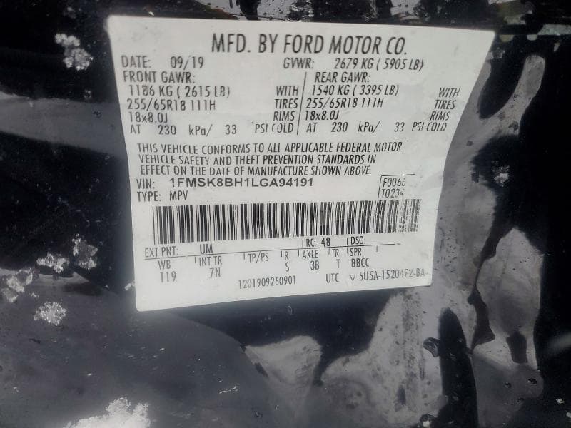 2020 FORD EXPLORER 4 13