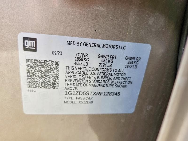2024 CHEVROLET MALIBU LT 12