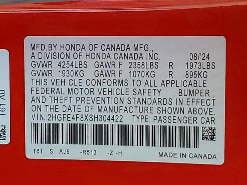 2025 HONDA CIVIC SPORT 13