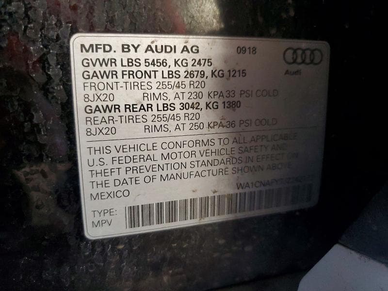 2018 AUDI Q5 PRESTIGE PRESTIGE 13