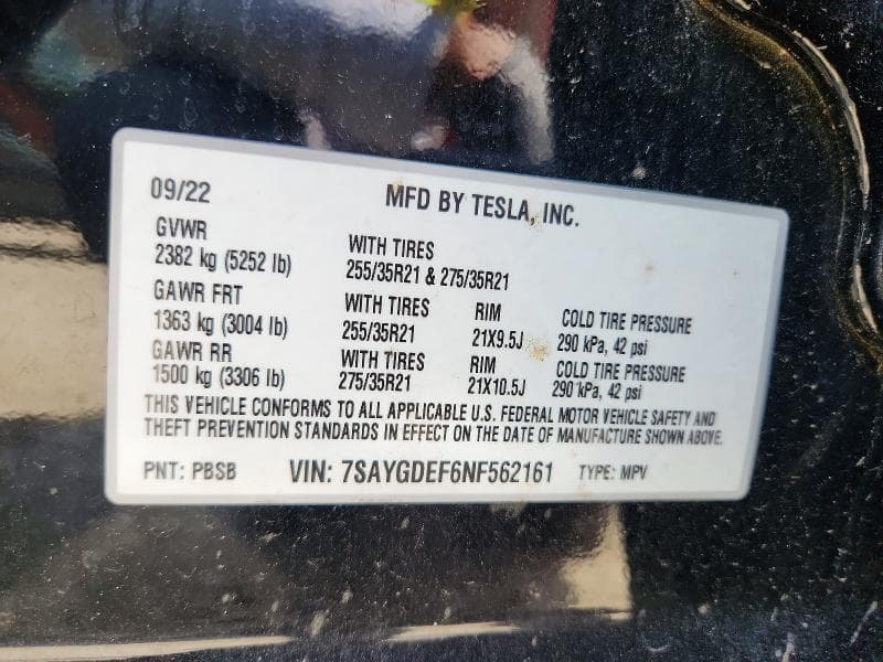 2022 TESLA MODEL Y 13