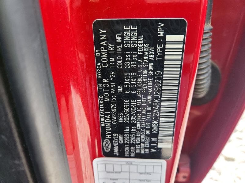 2019 HYUNDAI KONA SE 13