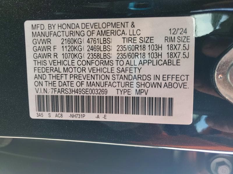 2025 HONDA CR-V EX 14