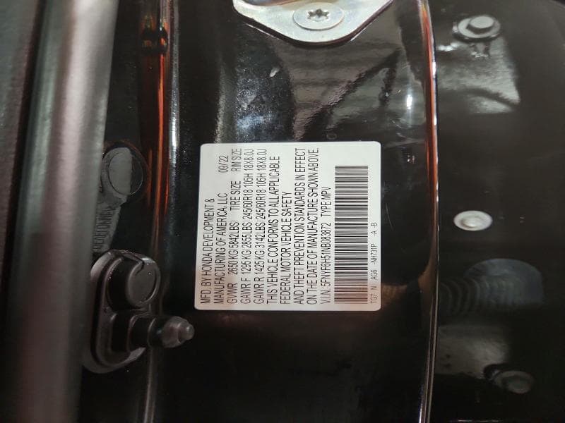 2022 HONDA PILOT EXL EXL 13