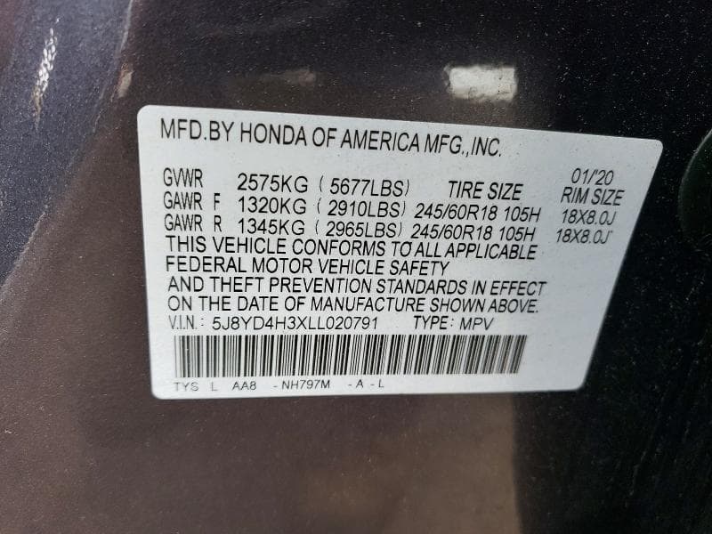 2020 ACURA MDX 14