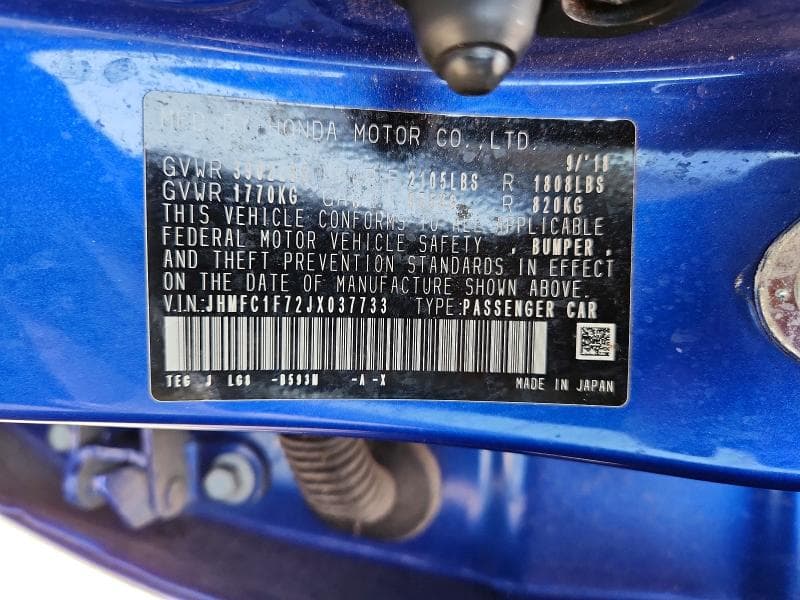 2018 HONDA CIVIC EXL 12