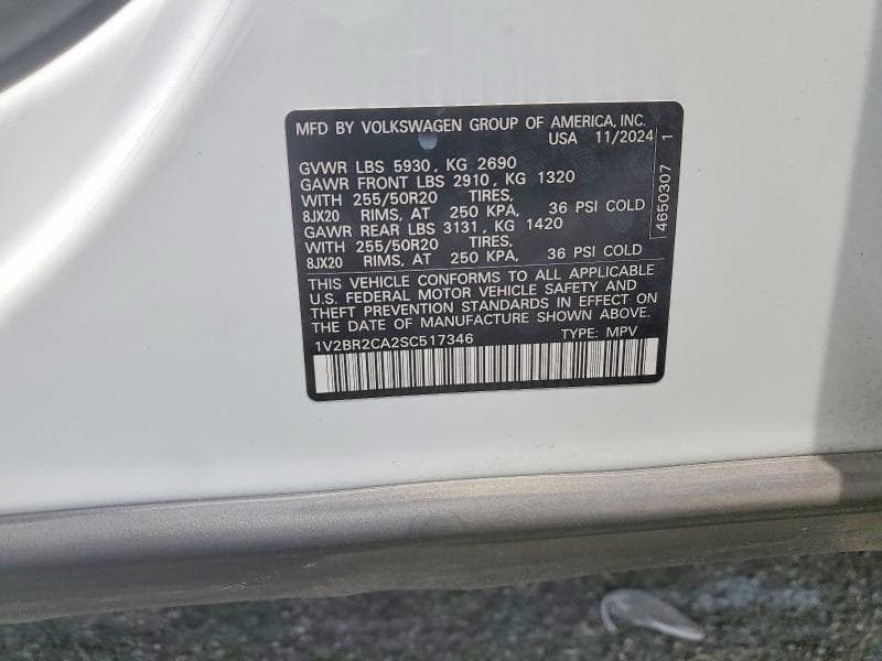 2025 VOLKSWAGEN ATLAS SEL 13