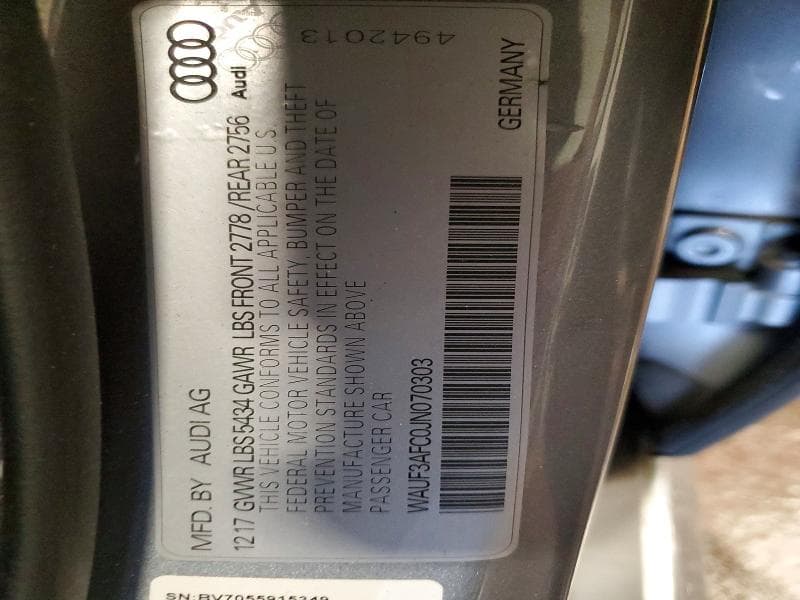 2018 AUDI A6 PREMIUM 12