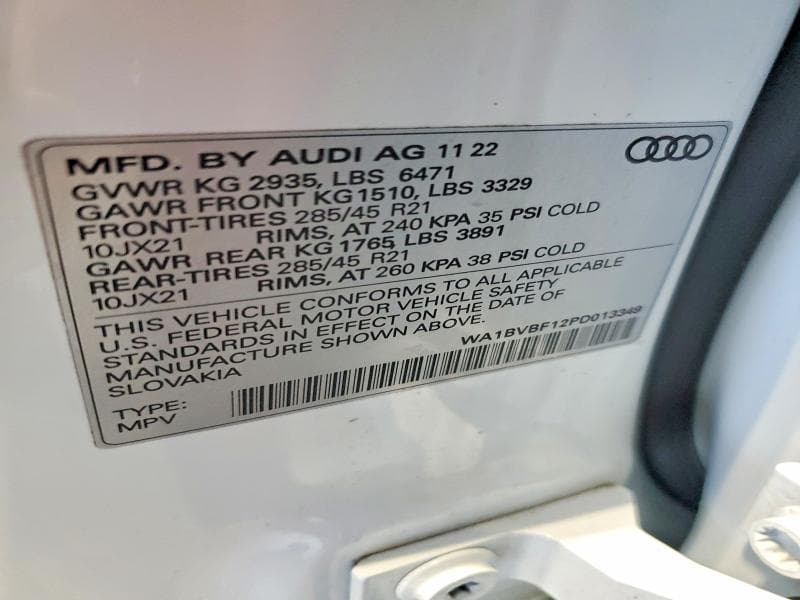 2023 AUDI Q8 PREMIUM PLUS 12
