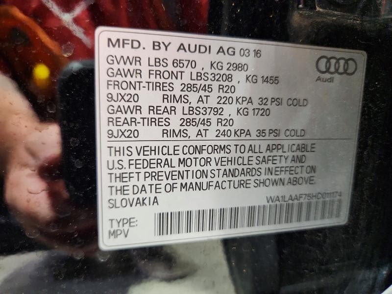 2017 AUDI Q7 PREMIUM PLUS PREMIUM PLUS 13