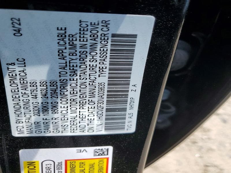 2022 HONDA ACCORD SPORT 12