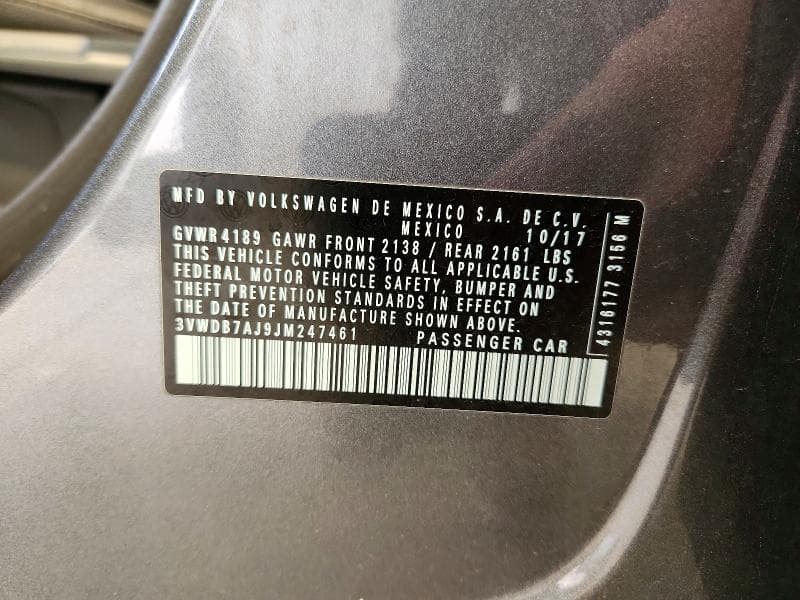 2018 VOLKSWAGEN JETTA SE SE 12
