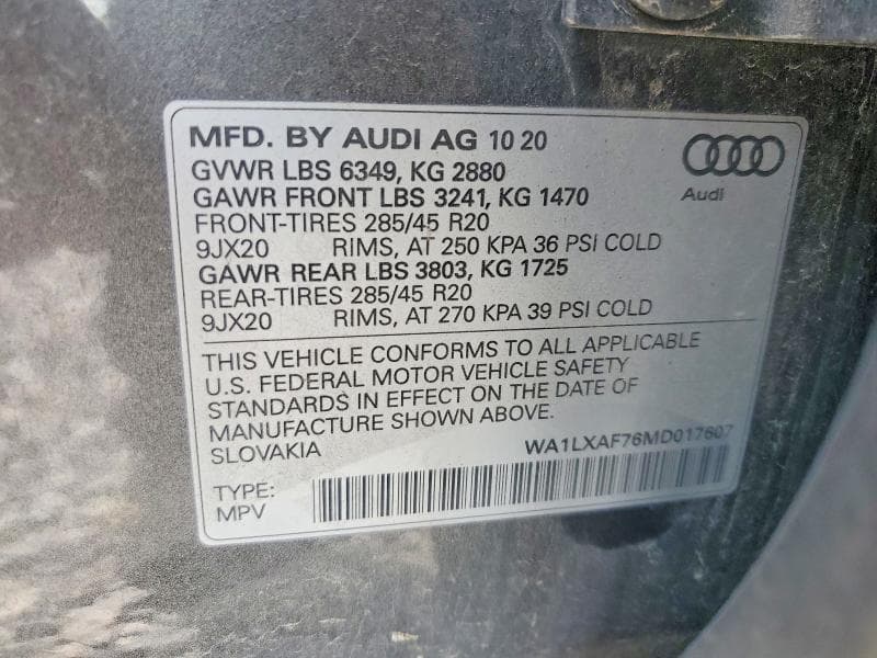2021 AUDI Q7 PREMIUM PLUS 13