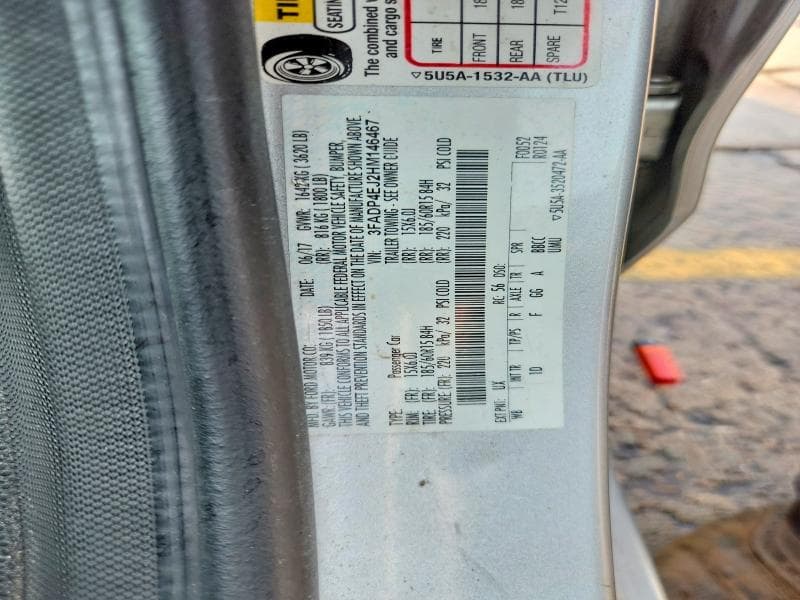 2017 FORD FIESTA SE 12