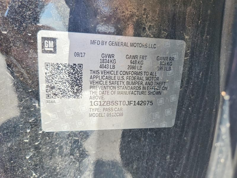 2018 CHEVROLET MALIBU LS 12