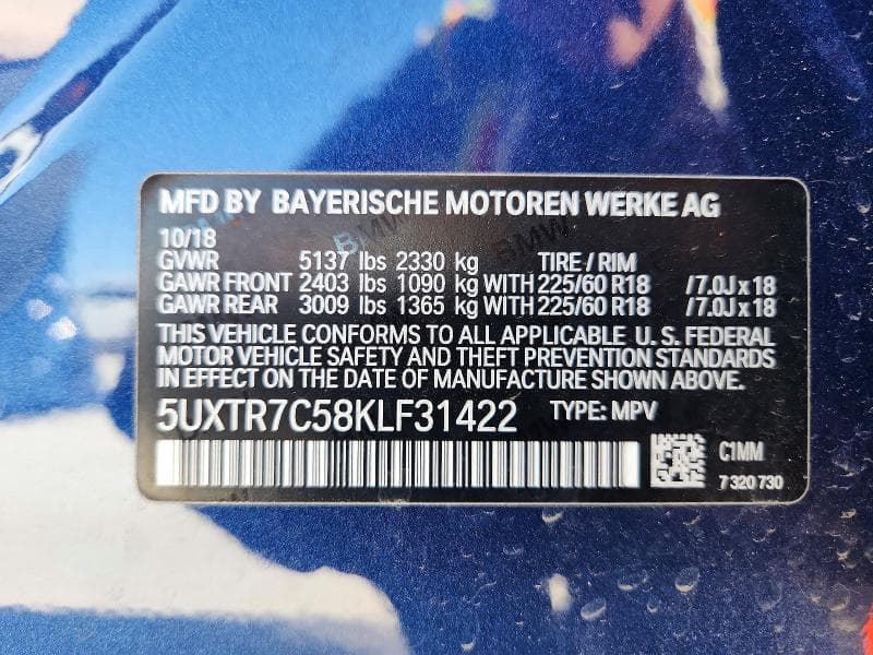 2019 BMW X3 SDRIVE30I SDRIVE30I 14