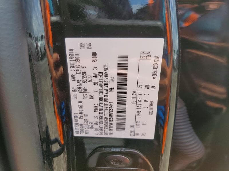 2021 FORD F150 SUPERCREW 12