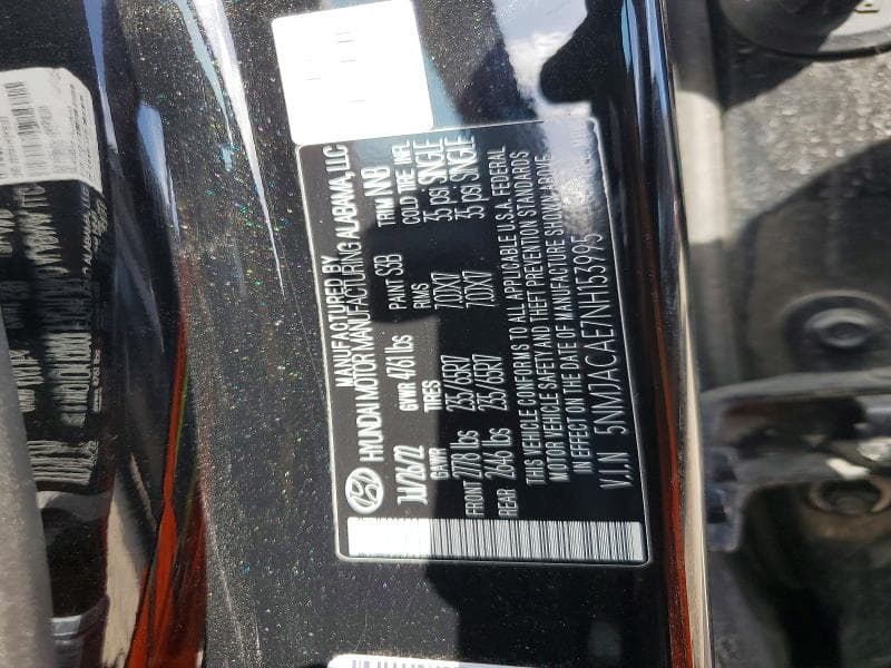 2022 HYUNDAI TUCSON SE SE 12