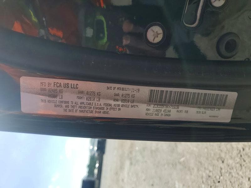 2019 DODGE CHALLENGER R/T 12