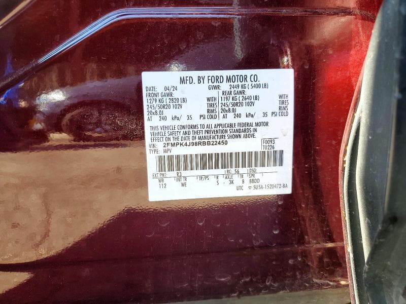 2024 FORD EDGE SEL 12