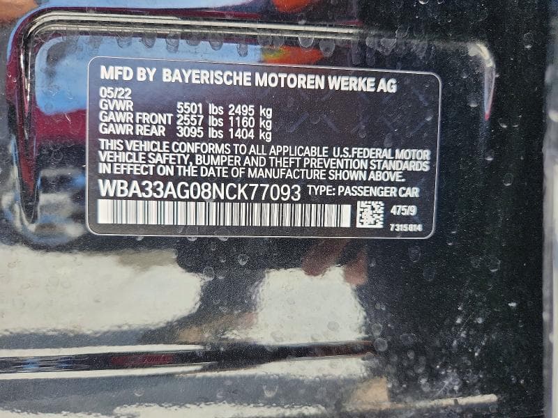 2022 BMW 530XE 12
