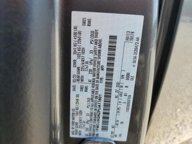 2023 FORD ESCAPE ACTIVE ACTIVE 13